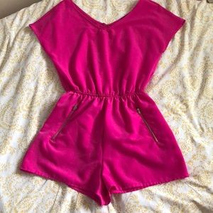 Hot Pink Romper